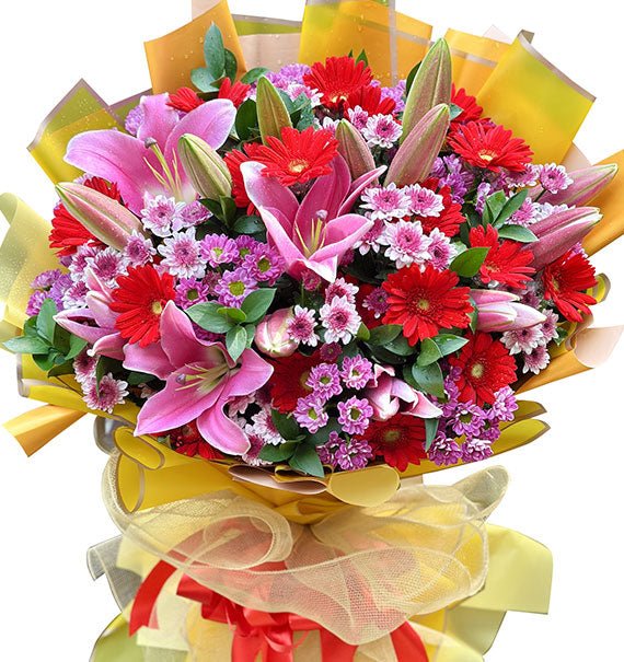 Bó Ly Hồng & Đồng Tiền Đỏ