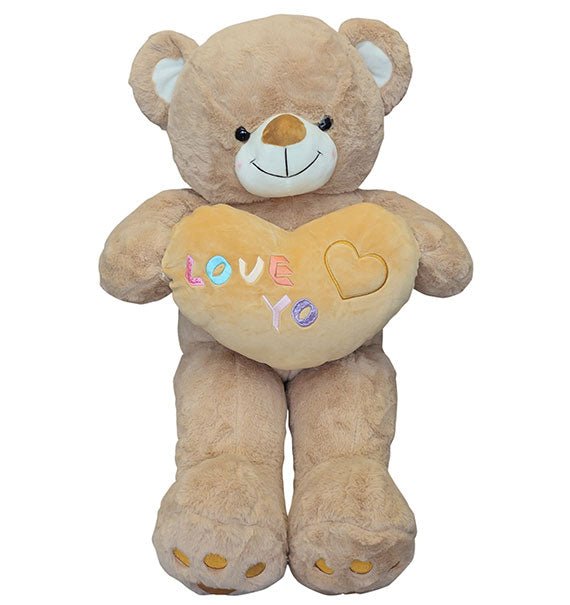 Gấu Bông Nâu Ôm Tim LOVE YO