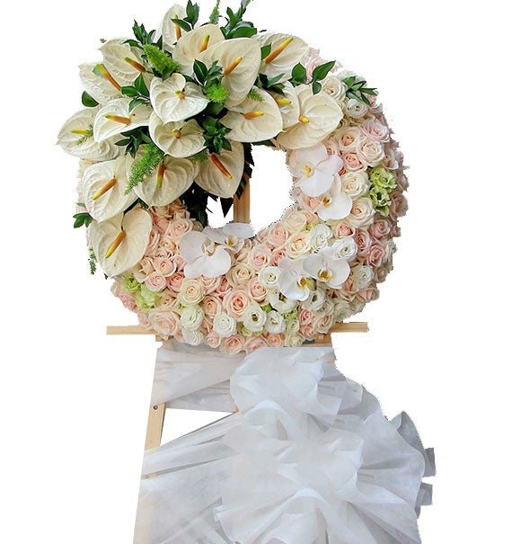 Hoa Chia Buồn Tông Trắng