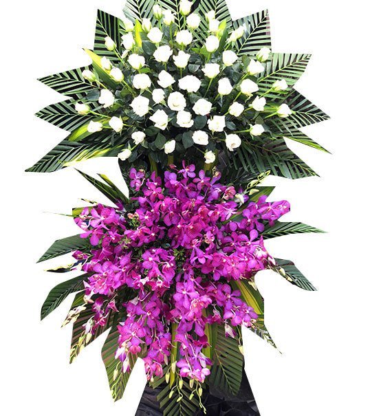 Kệ Hoa Chia Buồn Lan Tím