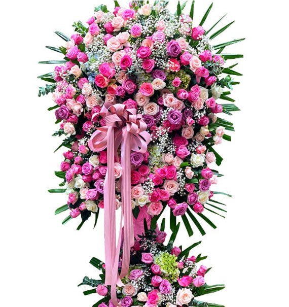 Kệ Khai Trương Hoa Hồng VIP