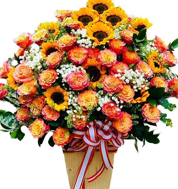 Lẵng Hoa Khai Trương Hồng Phát
