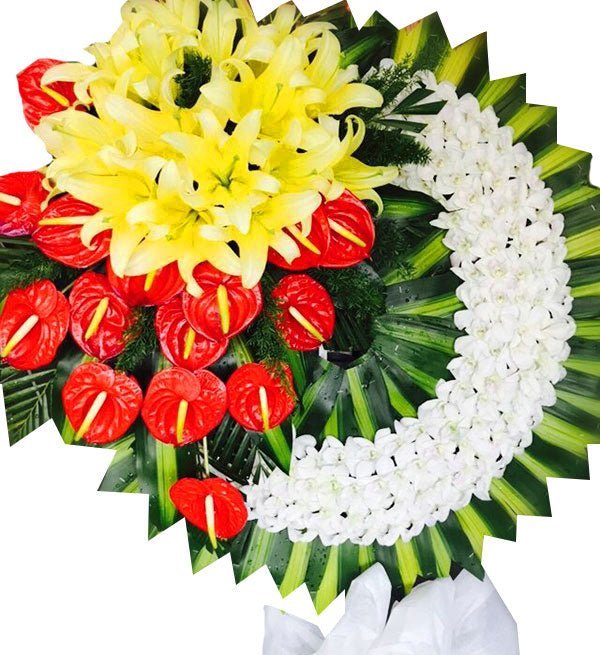 Lẵng Hoa Viếng Tang Giá Rẻ