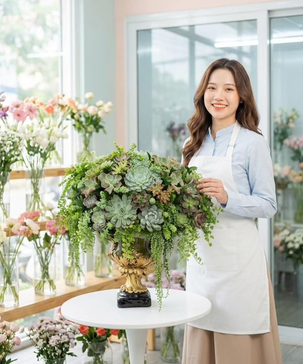 Lẵng Hoa Khai Trương Rực Rỡ 1