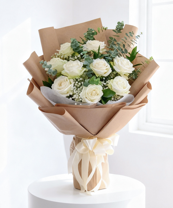 Bó Hoa Cưới Mẫu Đơn Hồng