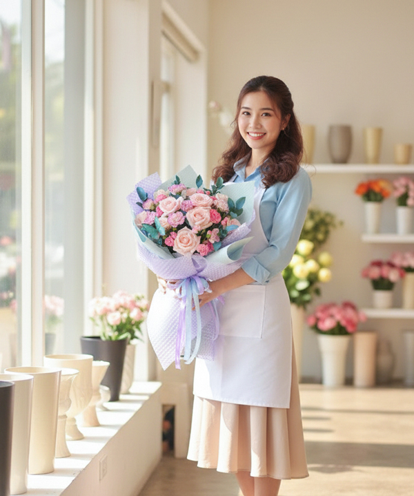 Giỏ Hoa Hướng Dương Rạng Rỡ 3