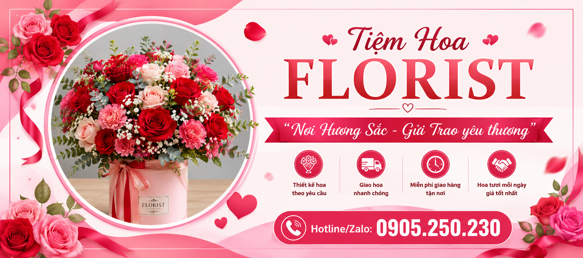 Tiệm Hoa Florist chuyên cung cấp hoa đám tang Ngũ Hành Sơn, hoa viếng Ngũ Hành Sơn, vòng hoa tang lễ sang trọng và điện hoa chia buồn giao tận nơi nhanh chóng. Hỗ trợ đặt hoa online 24/7.
