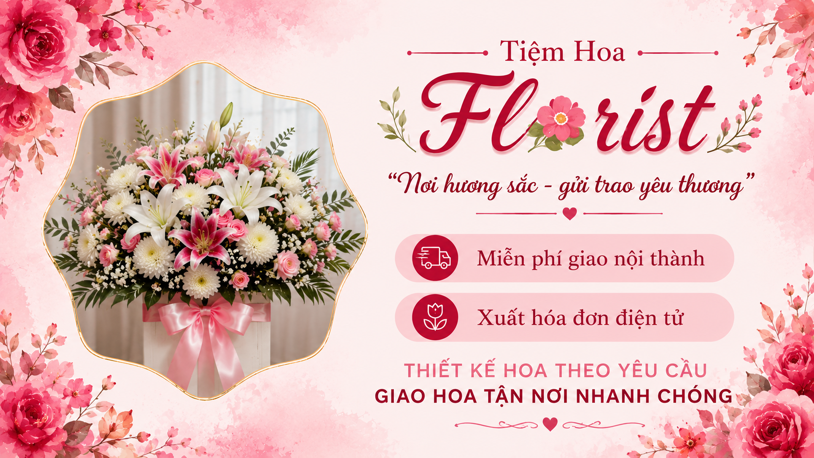 Hoa khai trương chúc mừng Cẩm Lệ