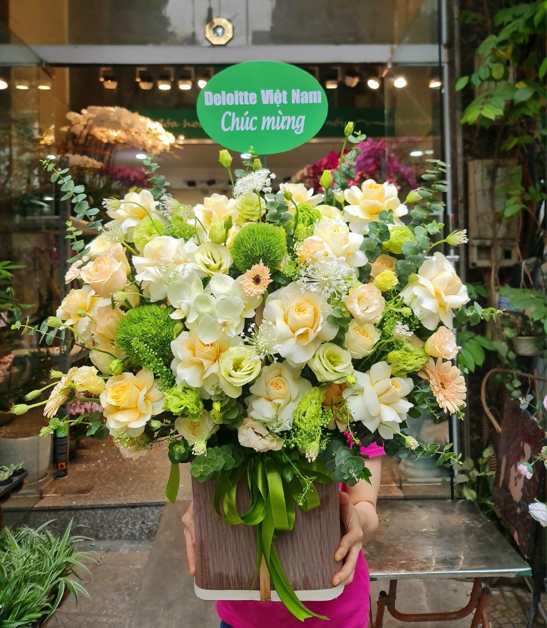 Hoa khai trương nhỏ gọn